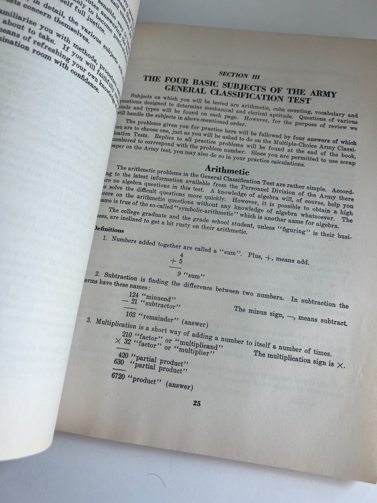 Vintage 1943 Prepare for the official U.S. Army-Navy Tests Book 192 Pages