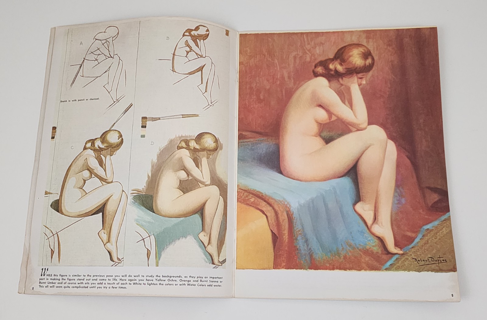 Vintage How To Draw Book The FIGURES FROM LIFE Fritz Willis & Walter T. Foster