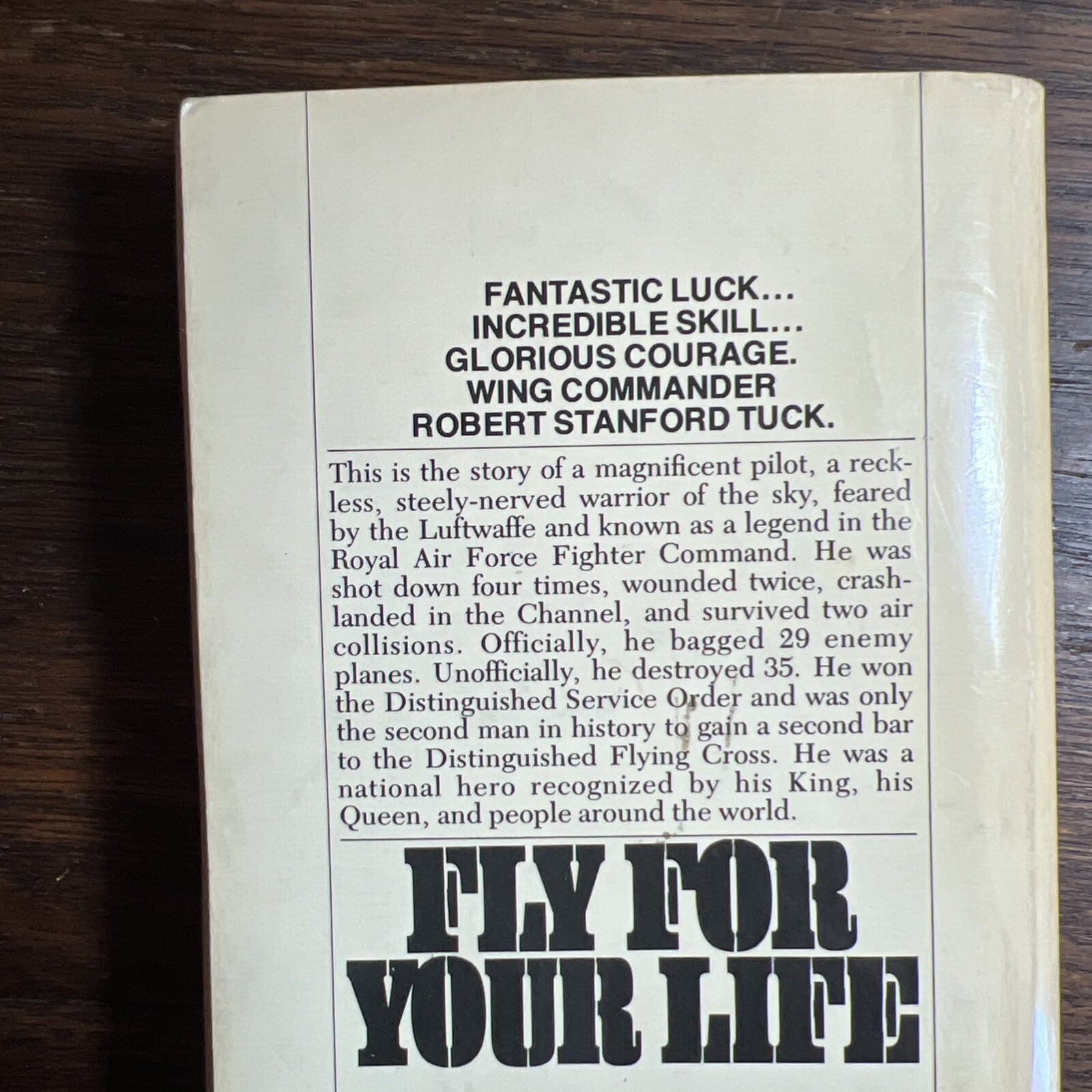 Fly for Your Life A Bantam War Book Larry Forrester 1978 Vintage Paperback