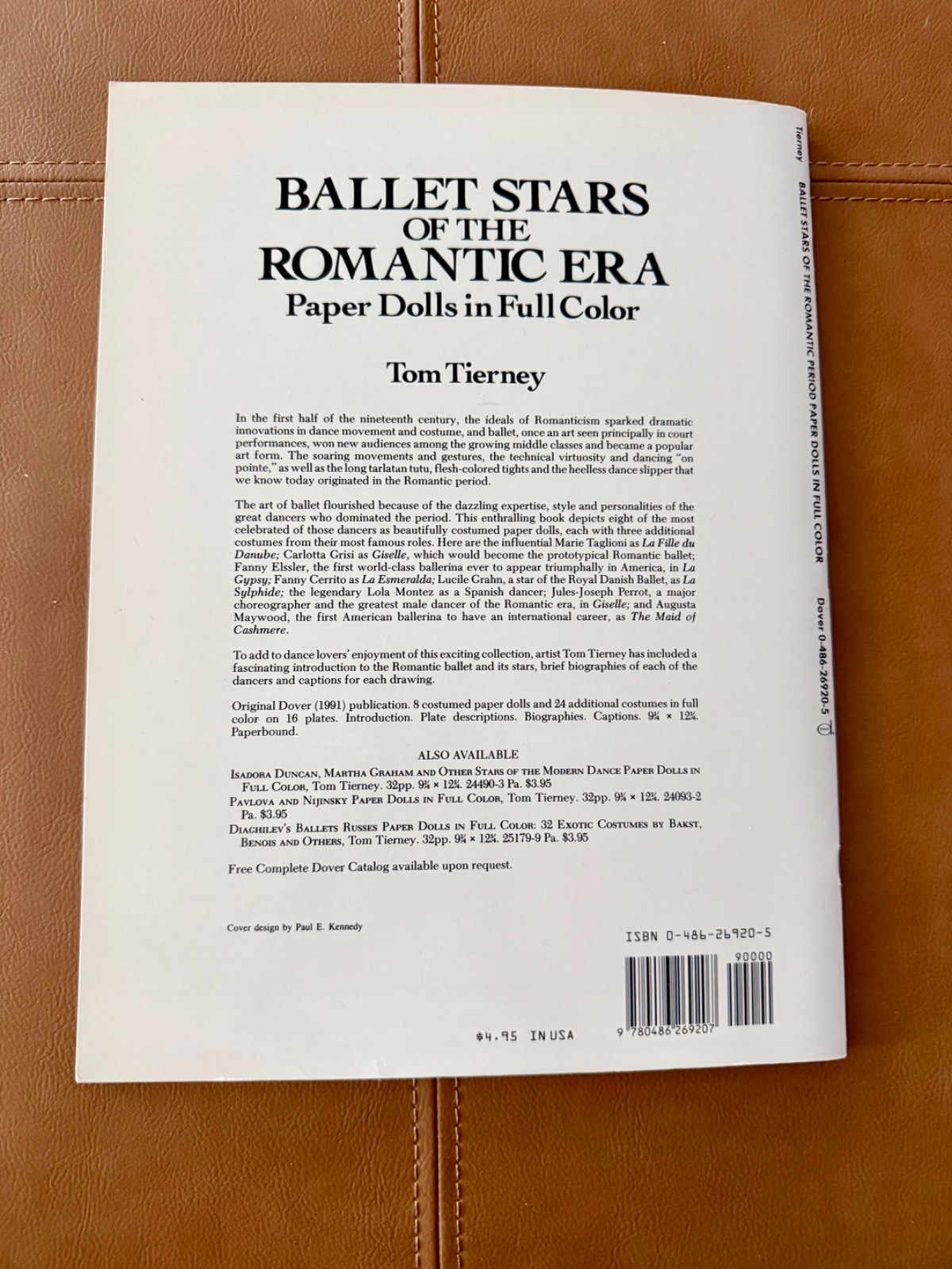 UNCUT Ballet Paper Dolls Lot 3, Tom Tierney, Ballets Russes, Pavlova, Nijinsky