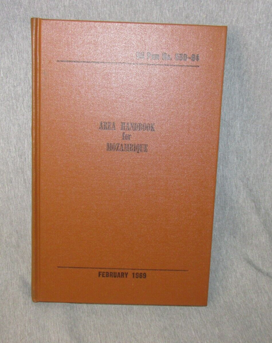 AREA HANDBOOK FOR MOZAMBIQUE 1969 DA PAM 550-64 Hardback