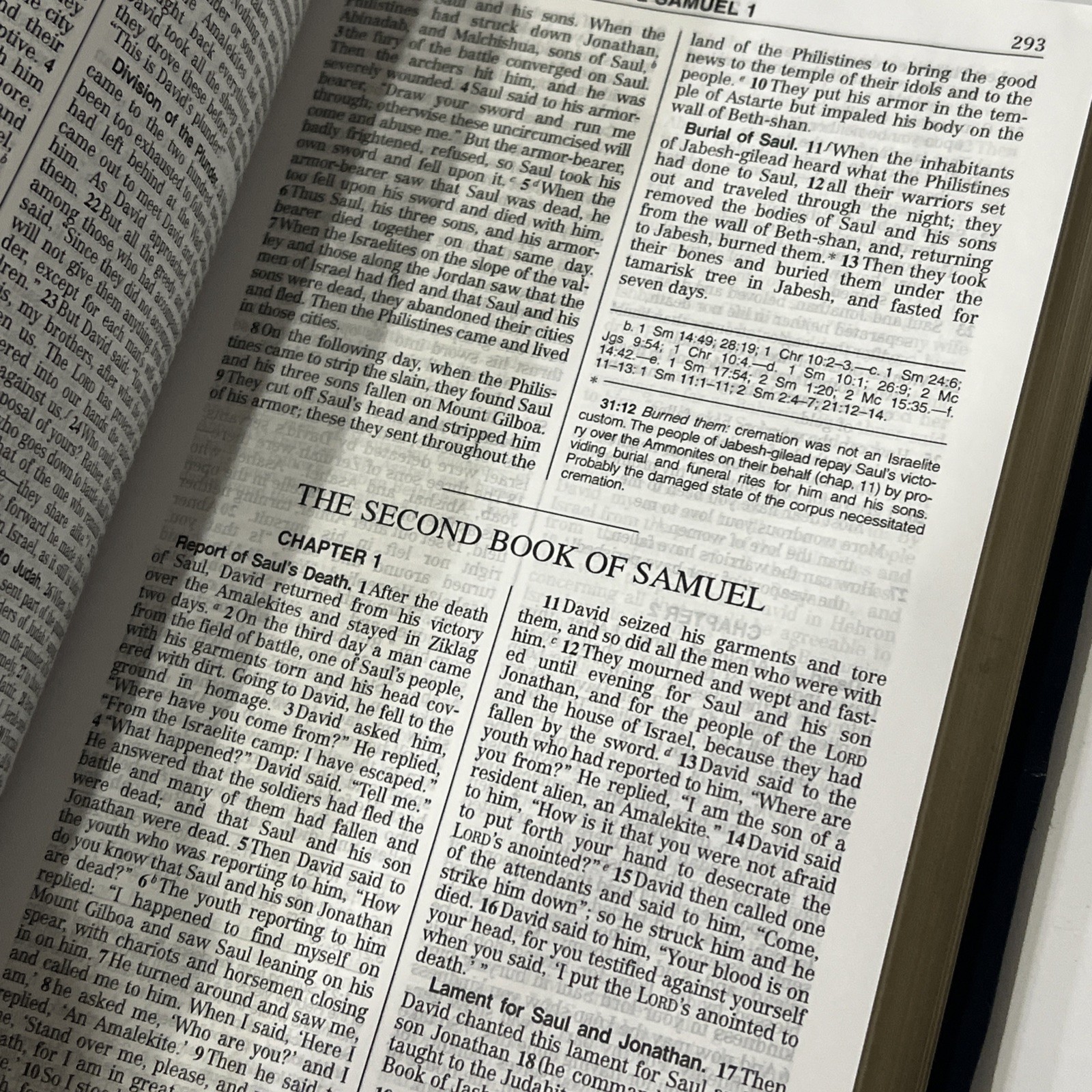 The New American Bible Official Catholic World Press 9×6” Blue, Clean