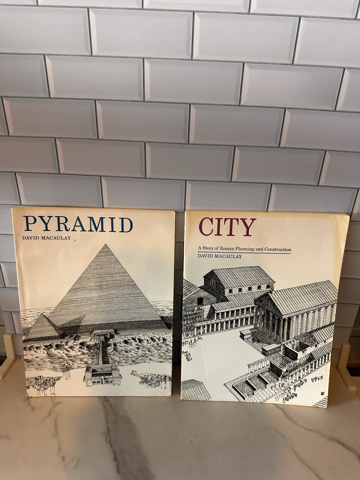 DAVID MACAULAY – 2 books – City & Pyramid