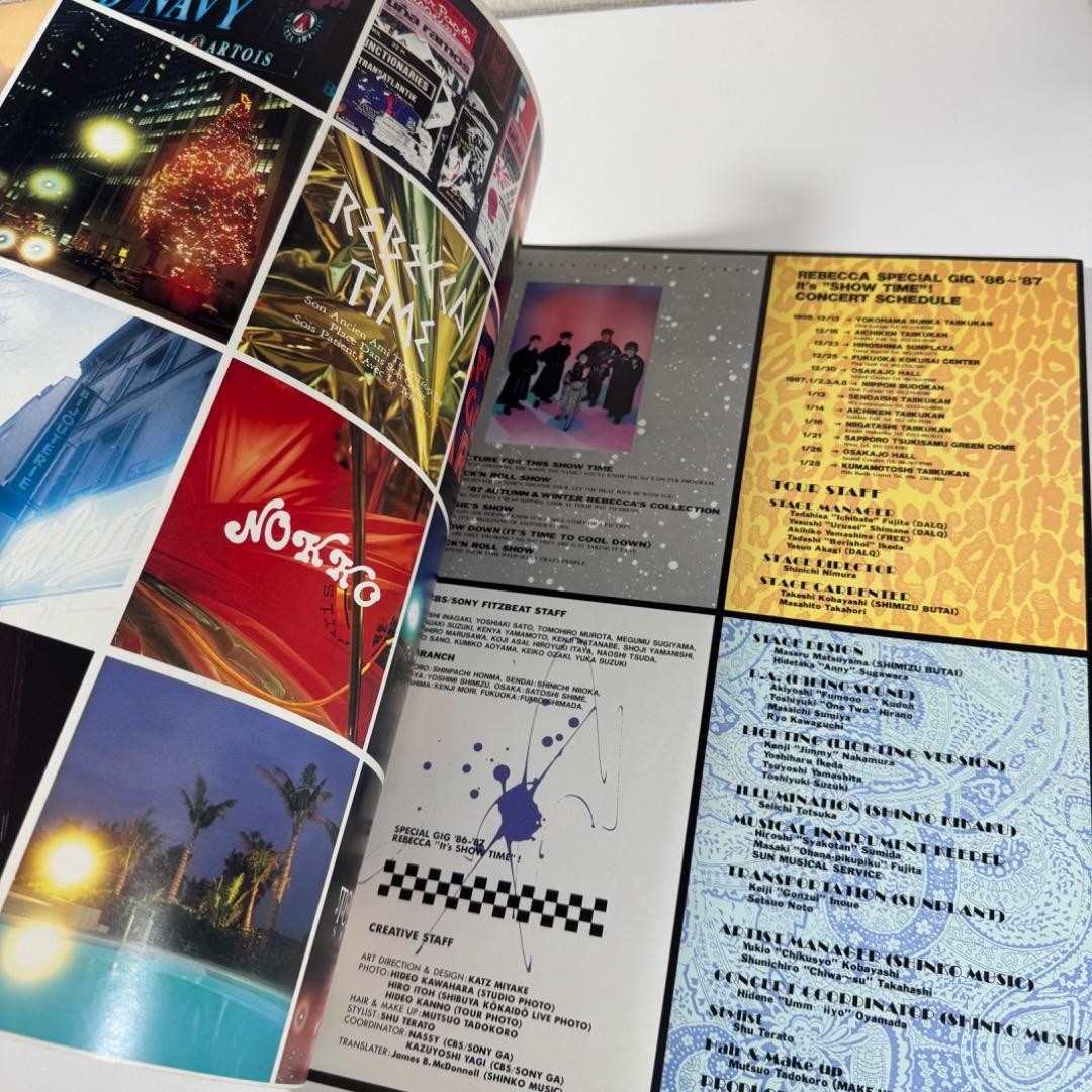 REBECCA SPECIAL GIG 86-87 Tour Pamphlet Concert Tour Aichi Gymnasium