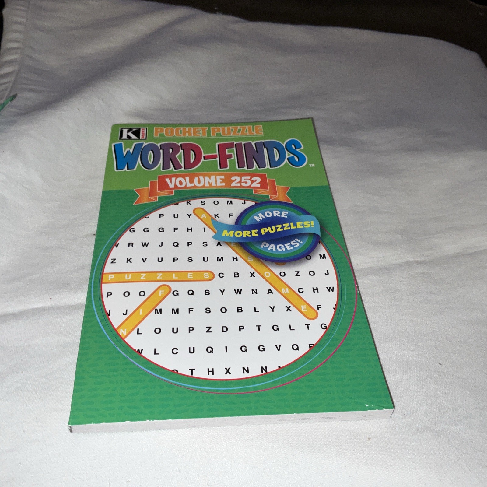 KAPPA Word-Find Pocket Puzzle Volume 252 Pages 129 W/ 58 Puzzles Large Print NEW