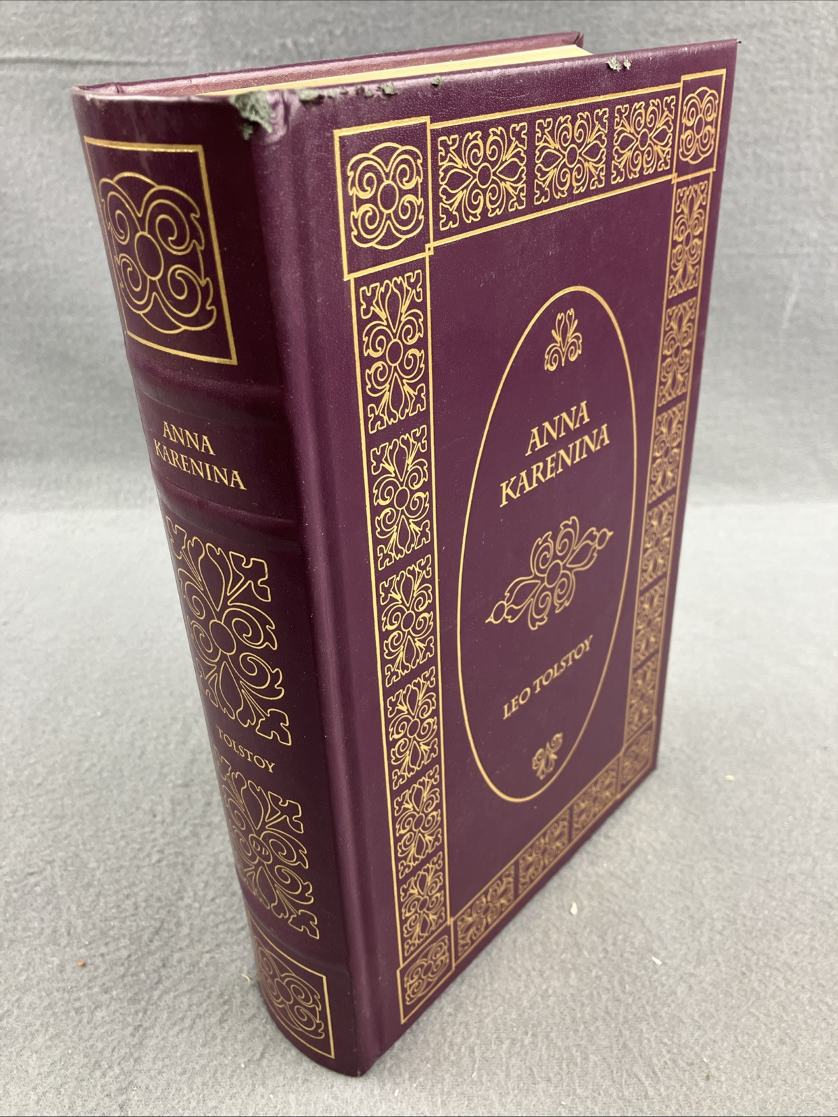 Anna Karenina by Leo Tolstoy Leather Bound Hardcover Dalmatian Press Acceptable