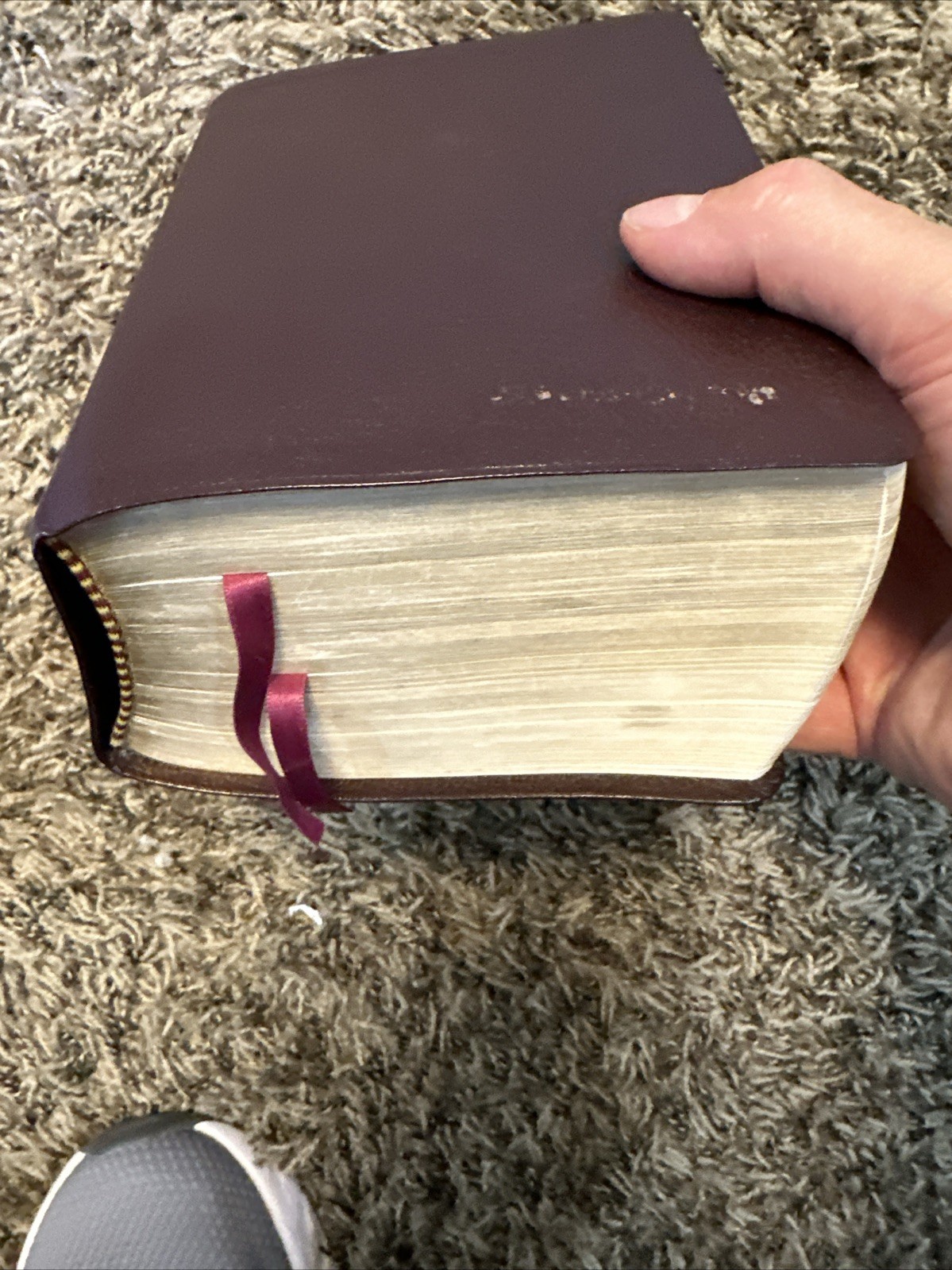 2012 Burgundy Simulated Leather LDS Quad Scriptures 7-1/2” X5-1/2”