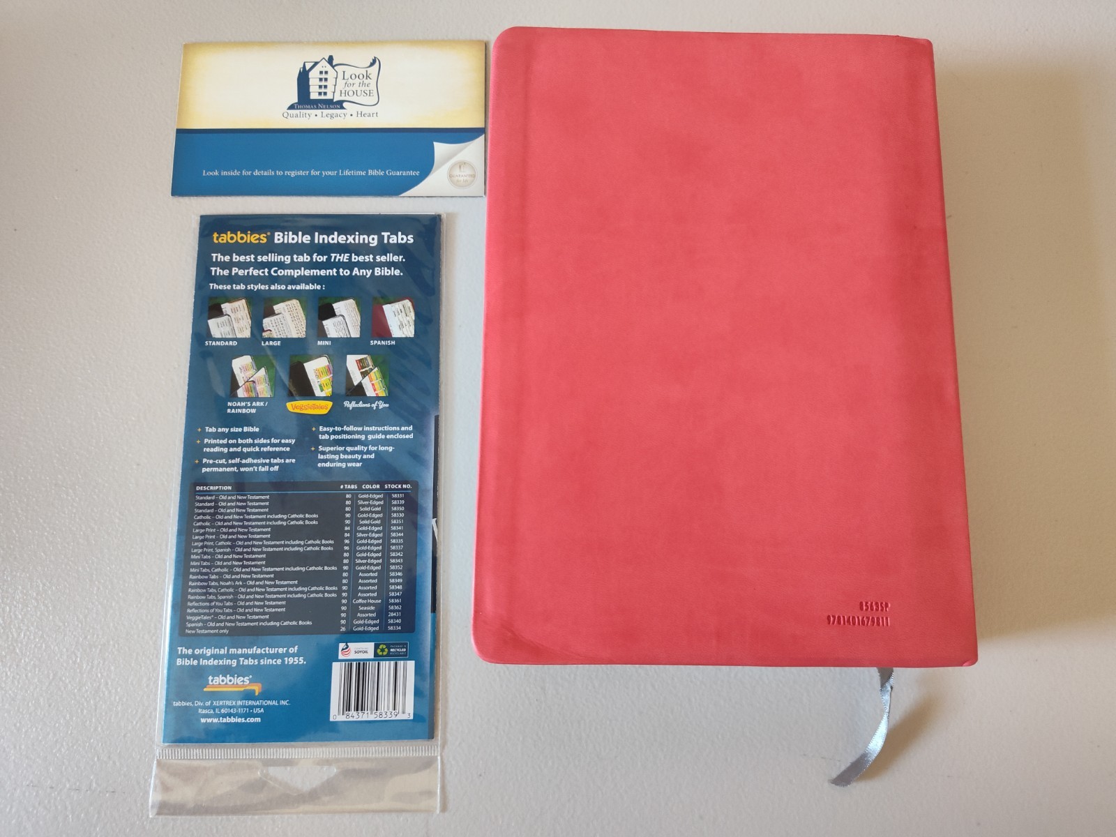The MacArthur Study Bible: NIV Sunset Pink Leathersoft in Box Clean 2013