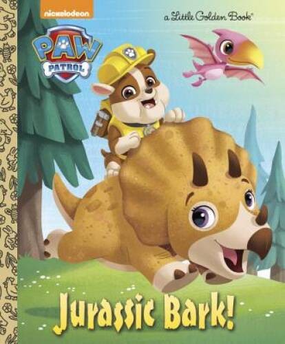 Jurassic Bark! (PAW Patrol) (Little Golden Book) – Hardcover – VERY GOOD