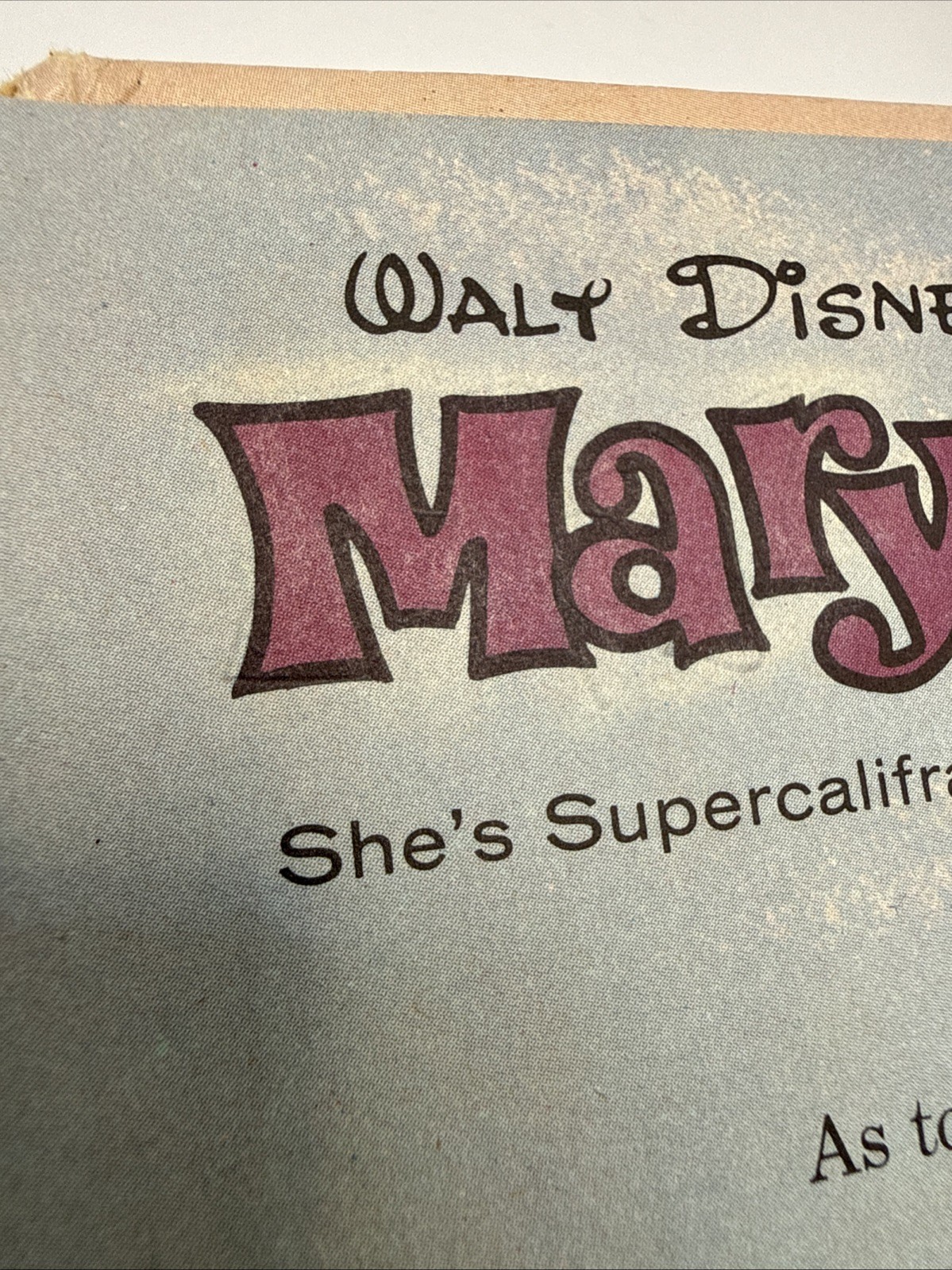 Vtg 1964 Mary Poppins Whitman Top Tales Hardcover Book Walt Disney Authorized