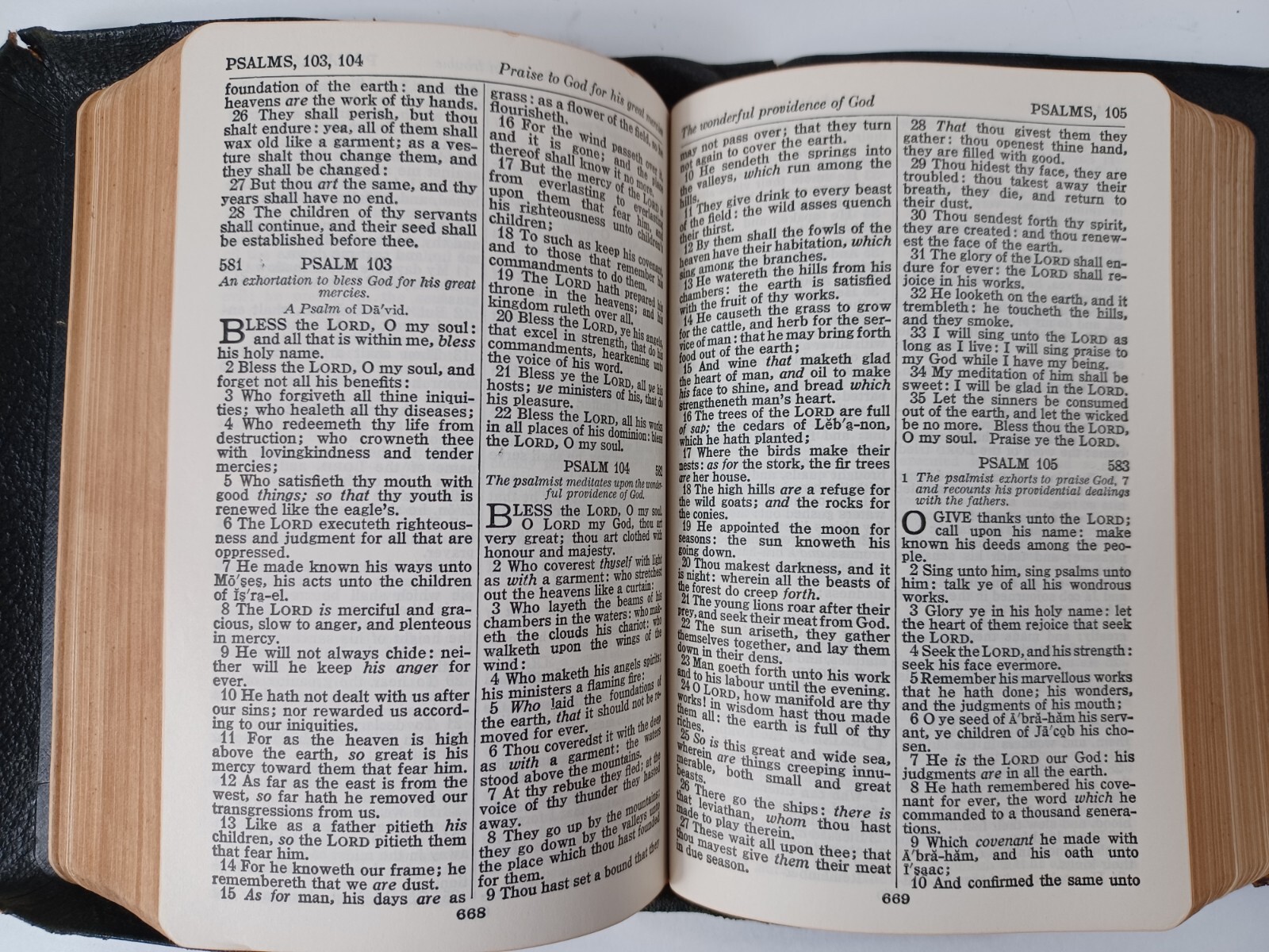 HOLY BIBLE KJV Self Pronouncing 1950’s National Bible Press Genuine Leather VTG