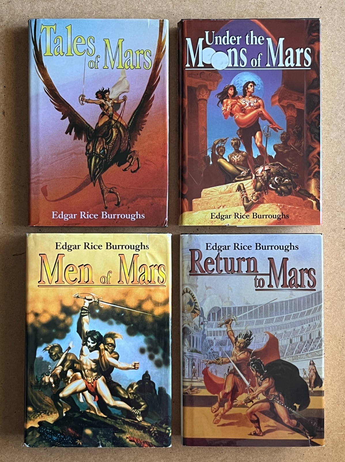 Edgar Rice Burroughs MARS SFBC HC Lot TALES / MEN / UNDER THE MOONS OF / RETURN