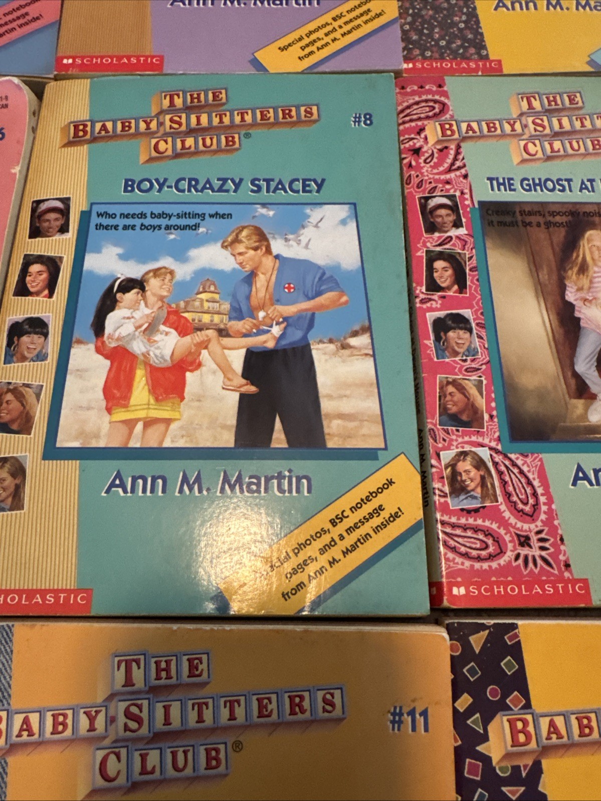 Lot Of 10 The Babysitter’s Club Ann M. Martin Chapter Books 2-6, 8-11 And #14