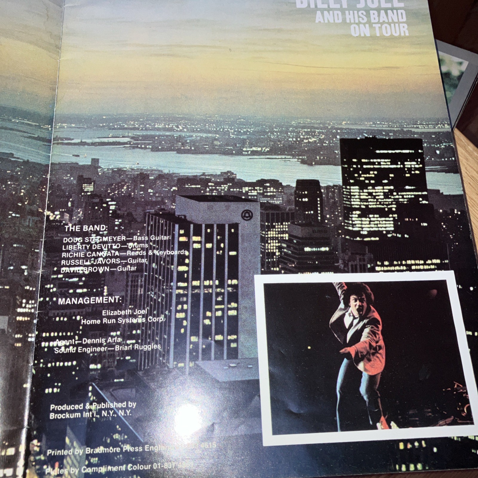 BILLY JOEL AND HIS BAND ON TOUR BOOK Softcover Tourbook 20 Pages 1978 52nd St.
