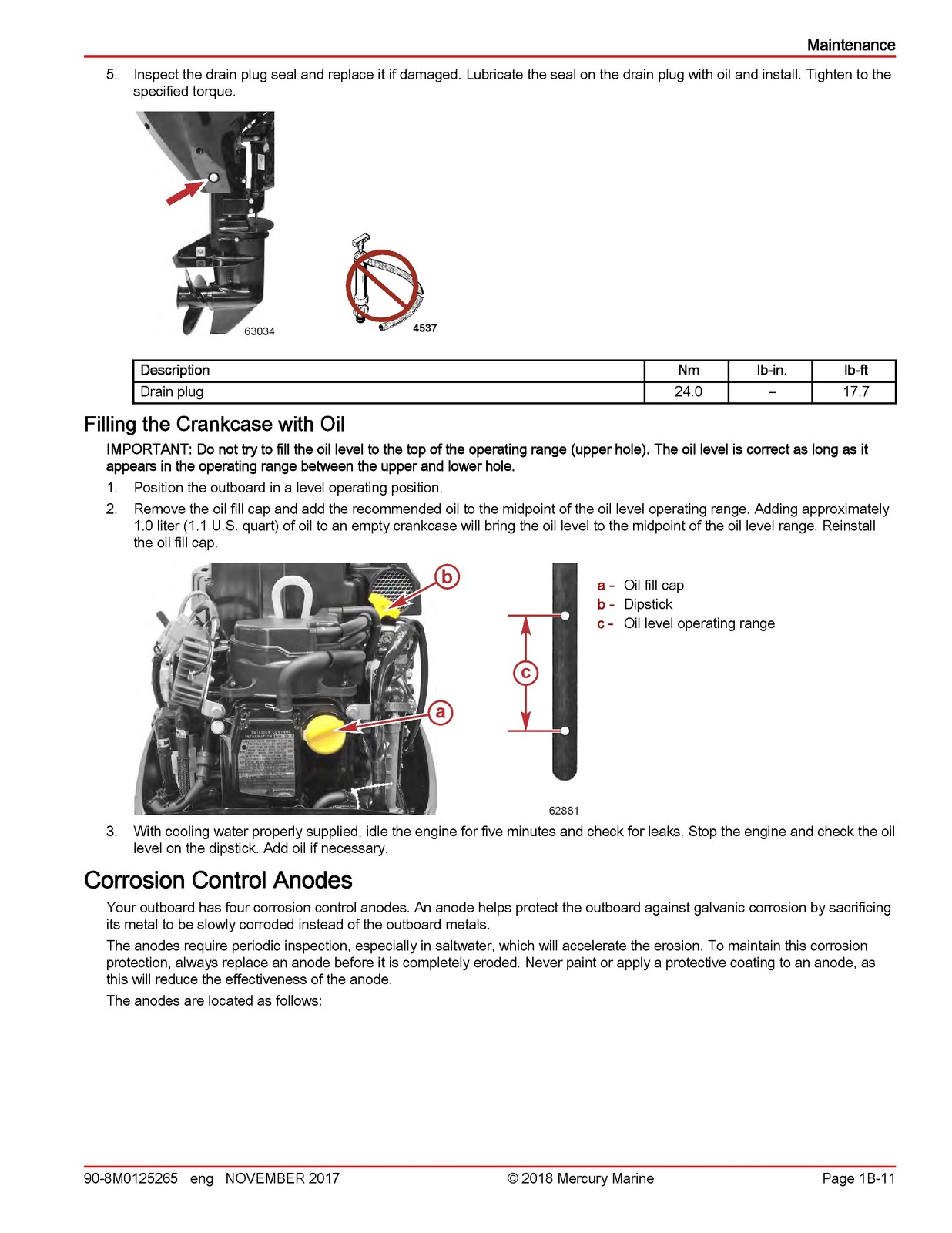 MERCURY MARINE 15 20 EFI FourStroke Outboard Service Manual 2018, FOLDOUTS