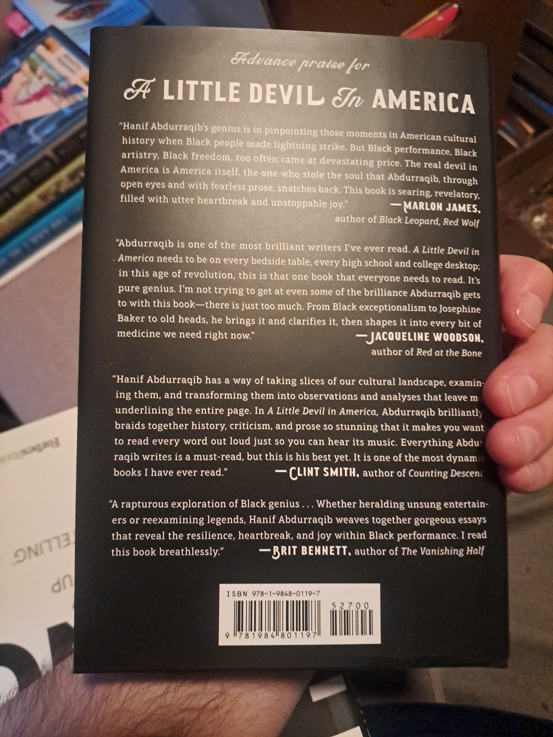 Little Devil in America : In Praise of Black Performance by Hanif Abdurraqib