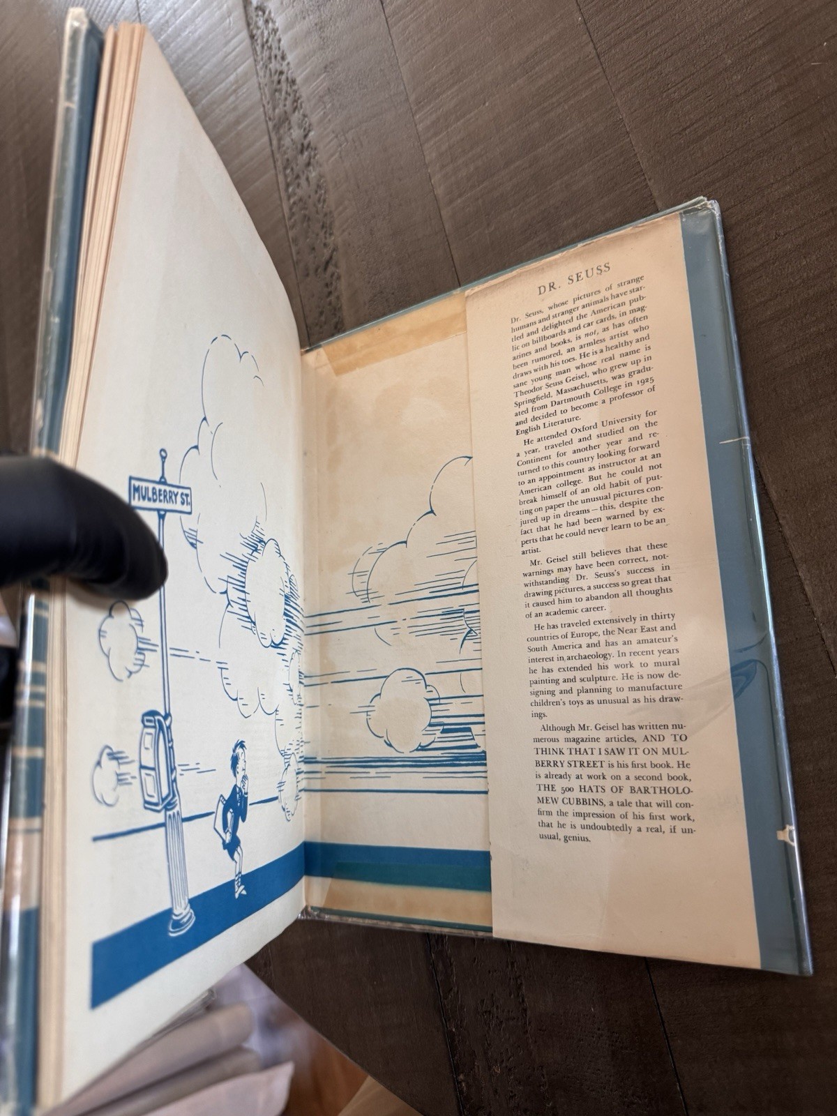 1937 DR SEUSS MULBERRY STREET 1ST STATE / 1ST EDITION w/DUST JACKET ~ $7500 Firm