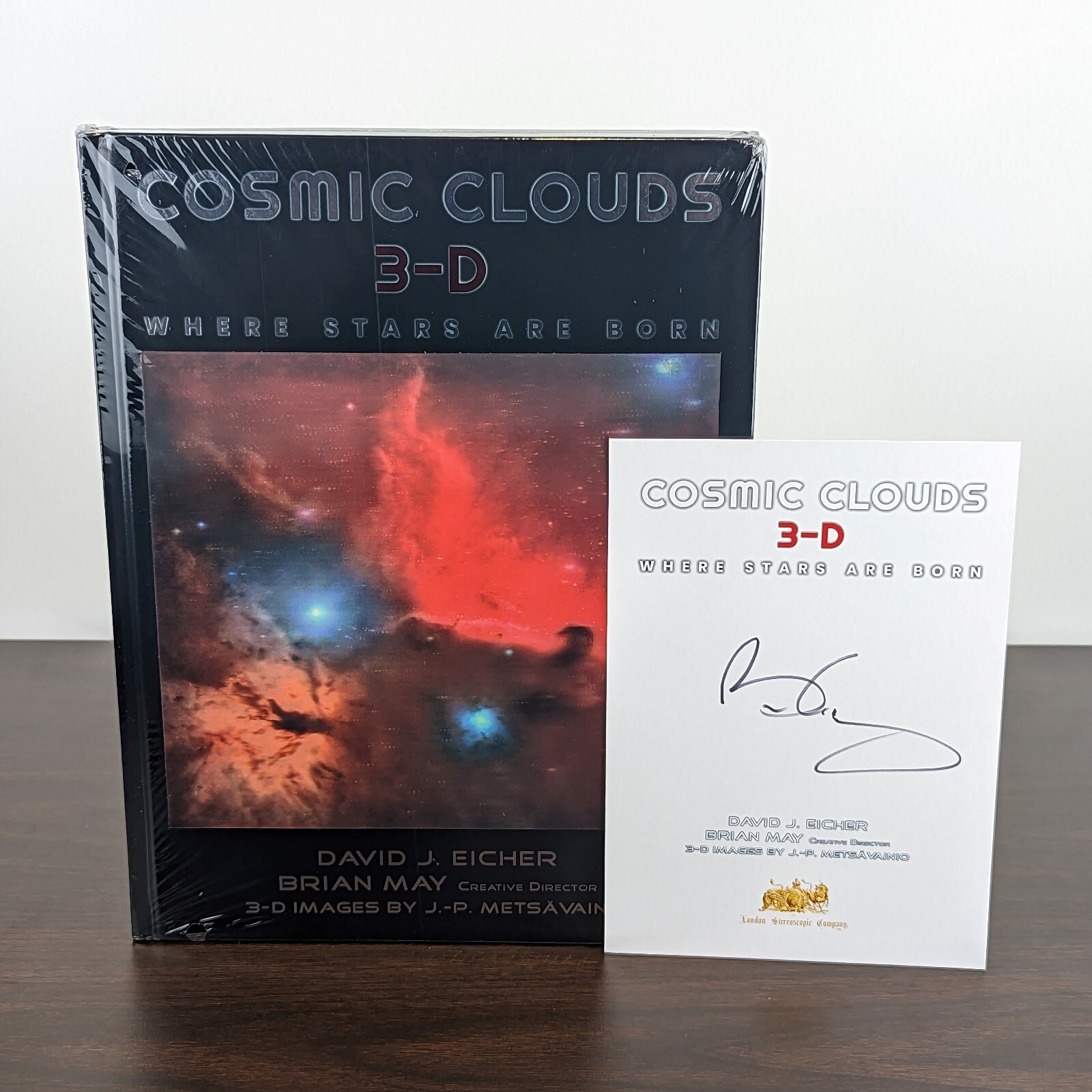 COSMIC CLOUDS 3-D Where Stars Are Born with SIGNED Bookplate by Brian May