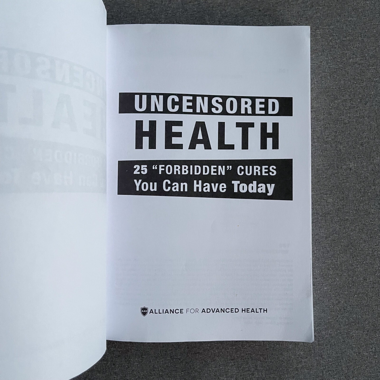 Uncensored Health 25 “Forbidden” Cures You Can Have Today Paperback