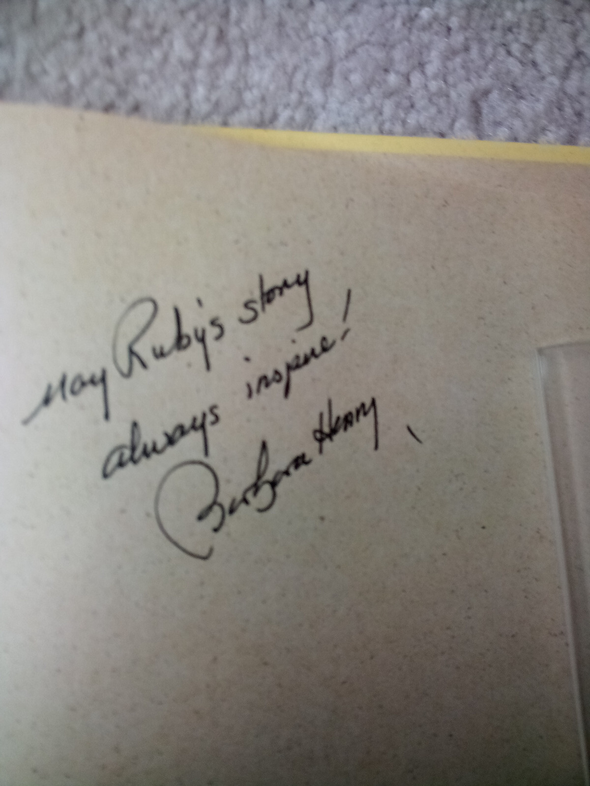 SIGNED! The Story of Ruby Bridges, by Robert Coles. Hardcover picture book.