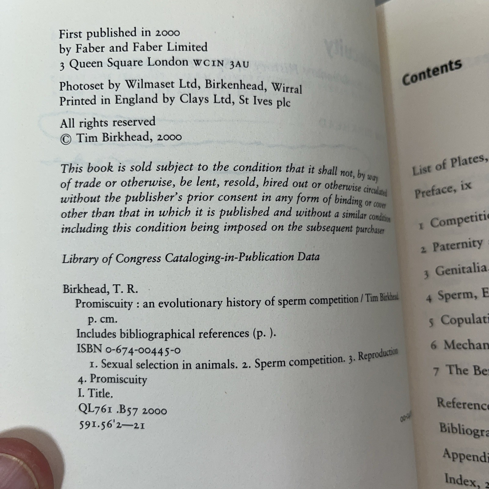 Promiscuity: An Evolutionary History of Sperm Competition – paperback Birkhe…