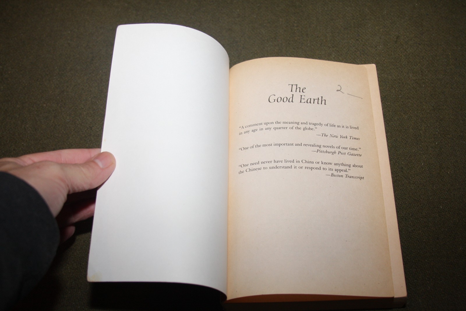 The Good Earth by Pearl S. Buck 2004 TPB 1st Print Washington Square Press