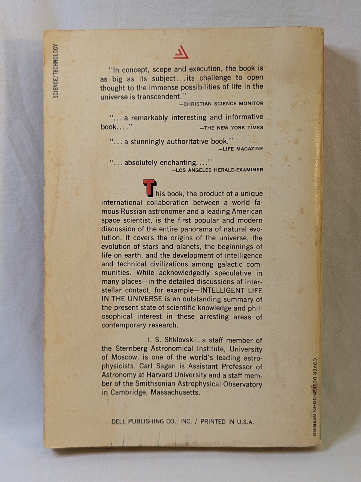 Intelligent Life in the Universe Carl Sagan I.S. Shklovskii 1966 Delta Vtg UFO’s