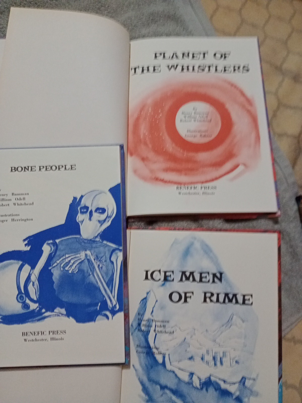 Space Science Fiction Series Ice Men Of Rime, Bone People, Planet Of The Whistl