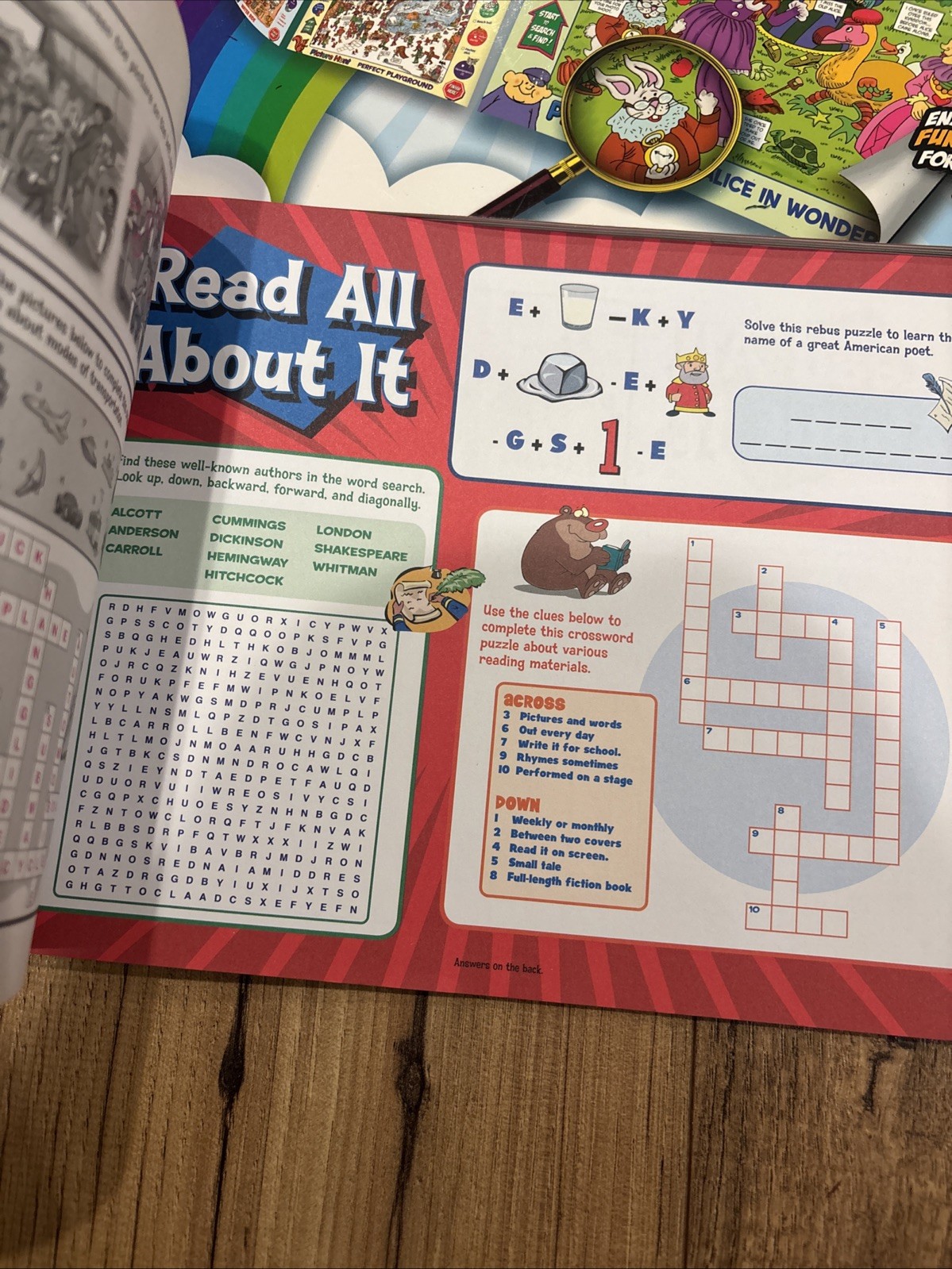Lot Of 3 Kids Activity Books; Ultimate Activities, Picture Hunt, Spot The Diff