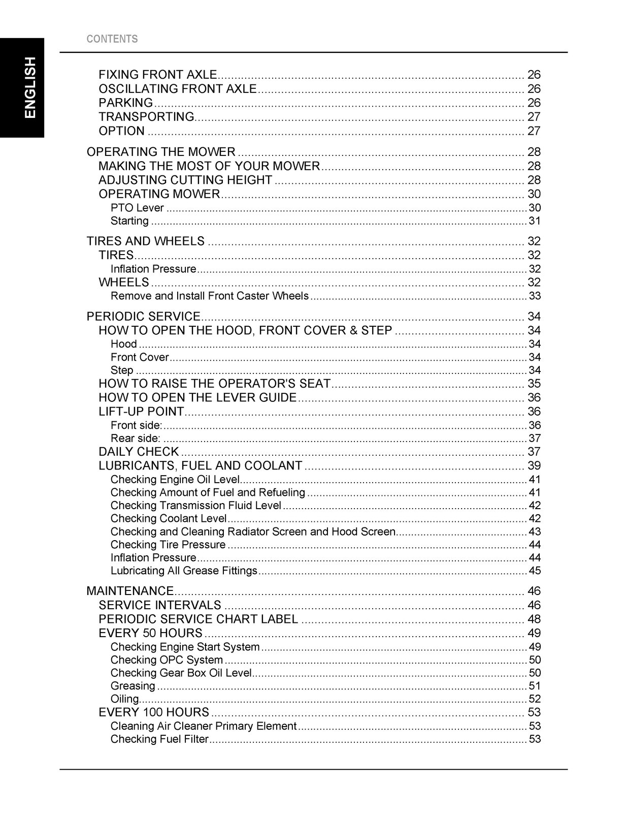 KUBOTA ZD1011 ZD1021 Zero Turn Operators Manual – WIRE BIND – TOUGH JACKET