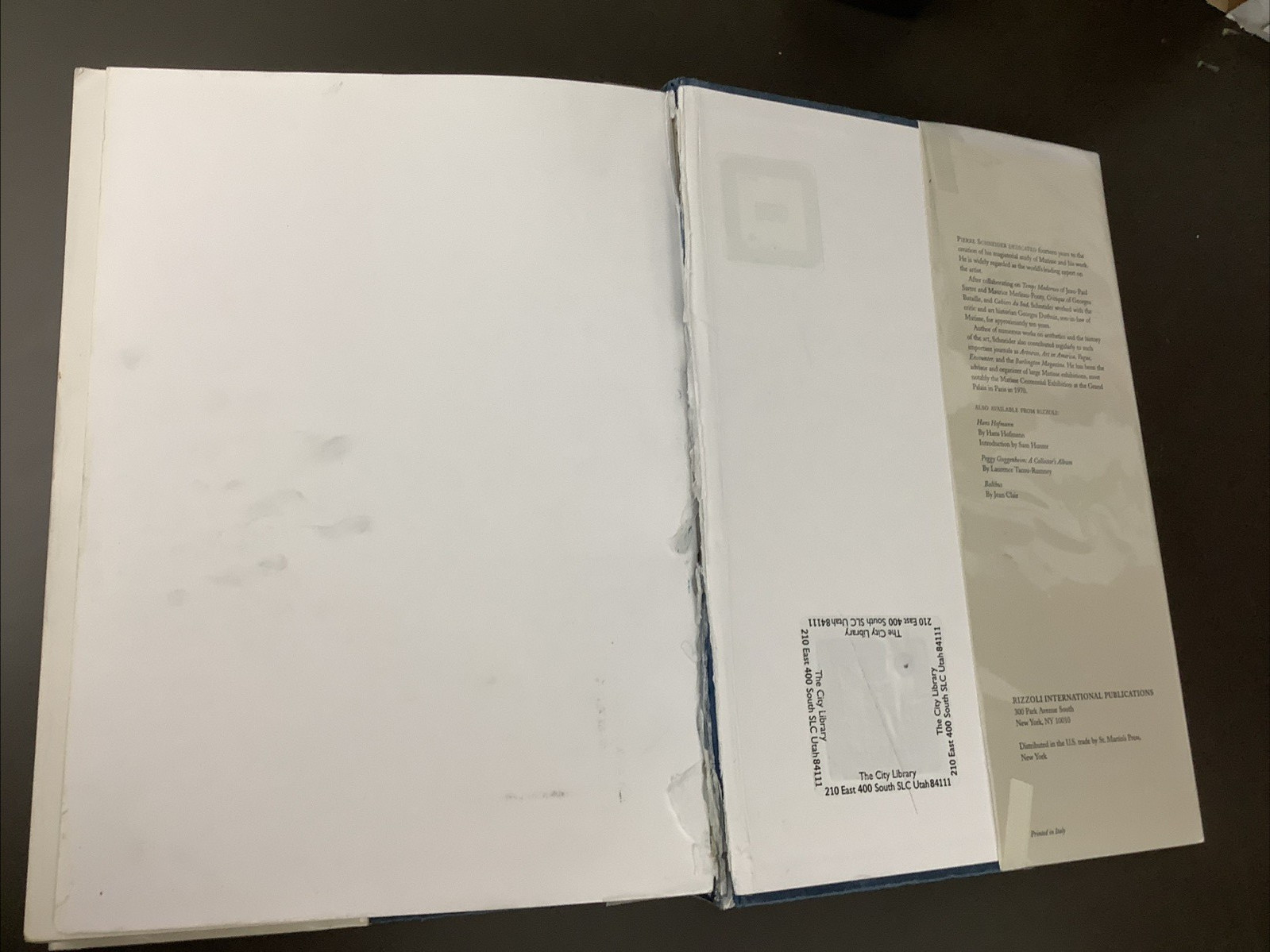 Matisse HC, X-Library 2002, Pierre Schneider; Michael Taylor