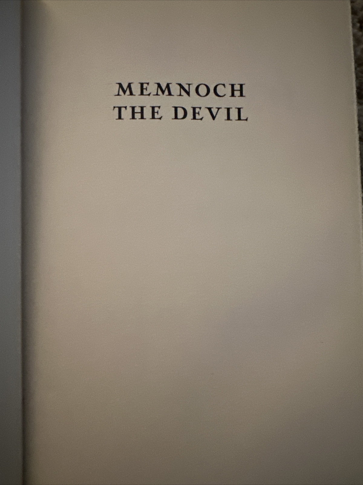 Vampire Chronicles Ser.: Memnoch the Devil : The Vampire Chronicles by Anne Rice