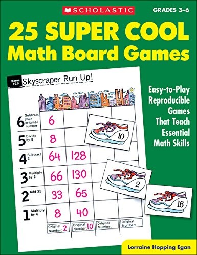 25 Super Cool Math Board Games: Eas…, Lorraine Hoppin
