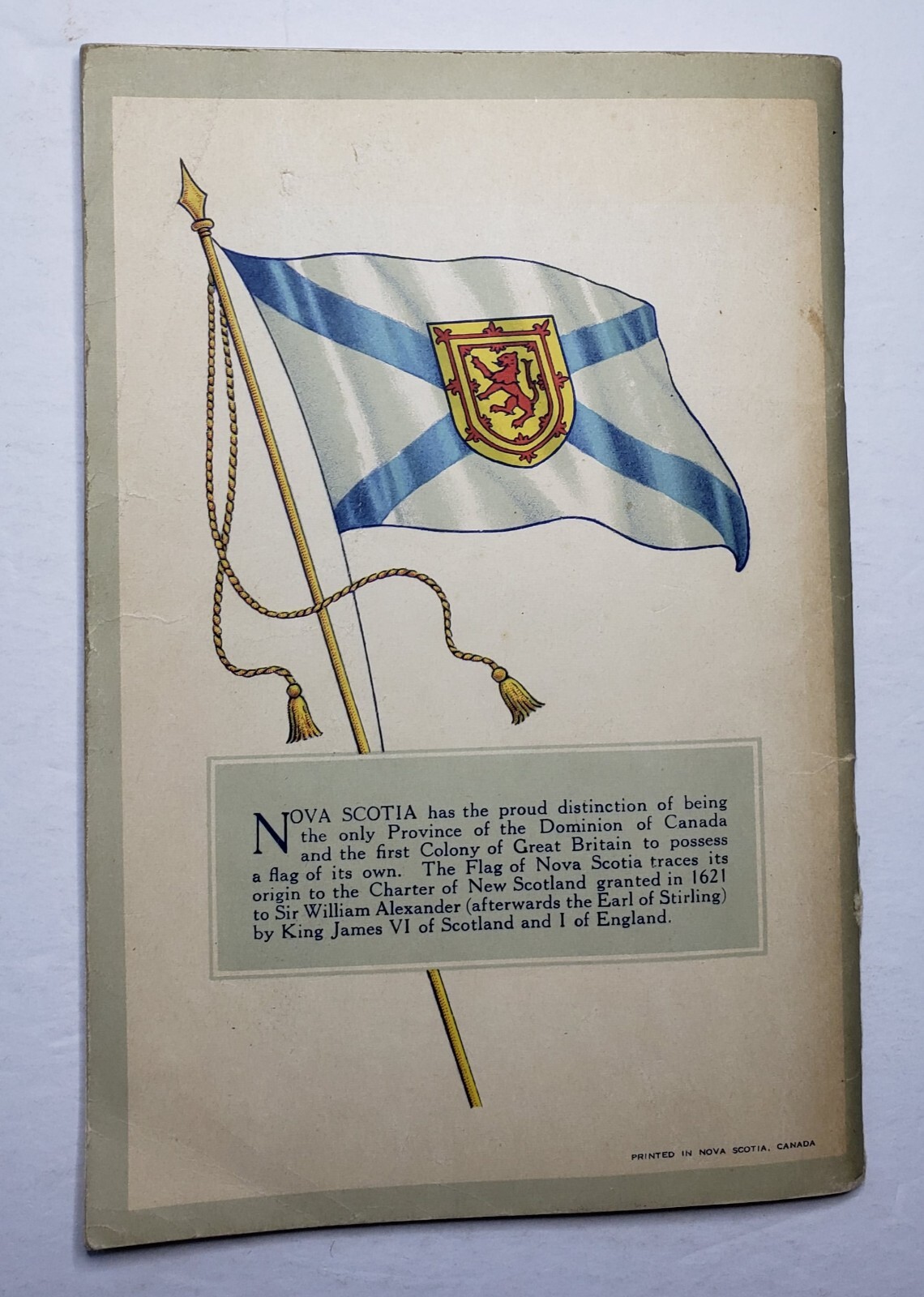 Historic Nova Scotia 1930s 5.5″ x 8.5″ 116 Pages Paperback Government of N.S.