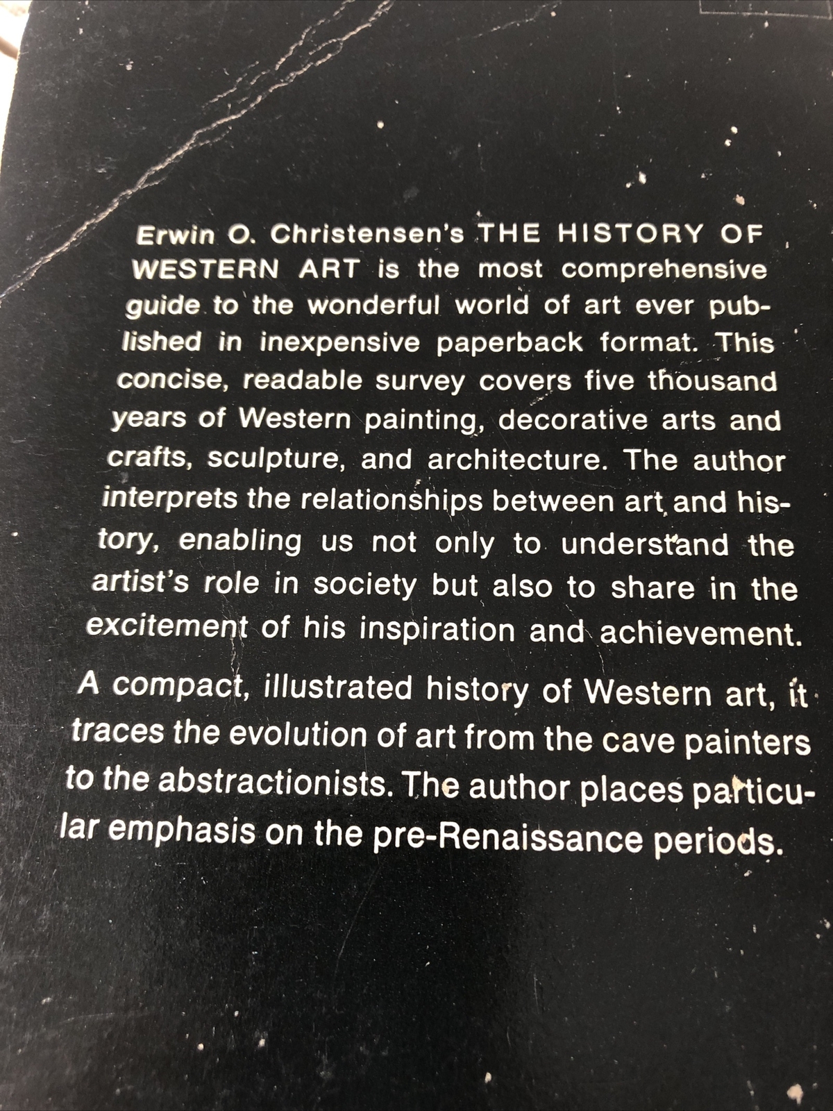 The History of Western Art Erwin Christensen Art History PB