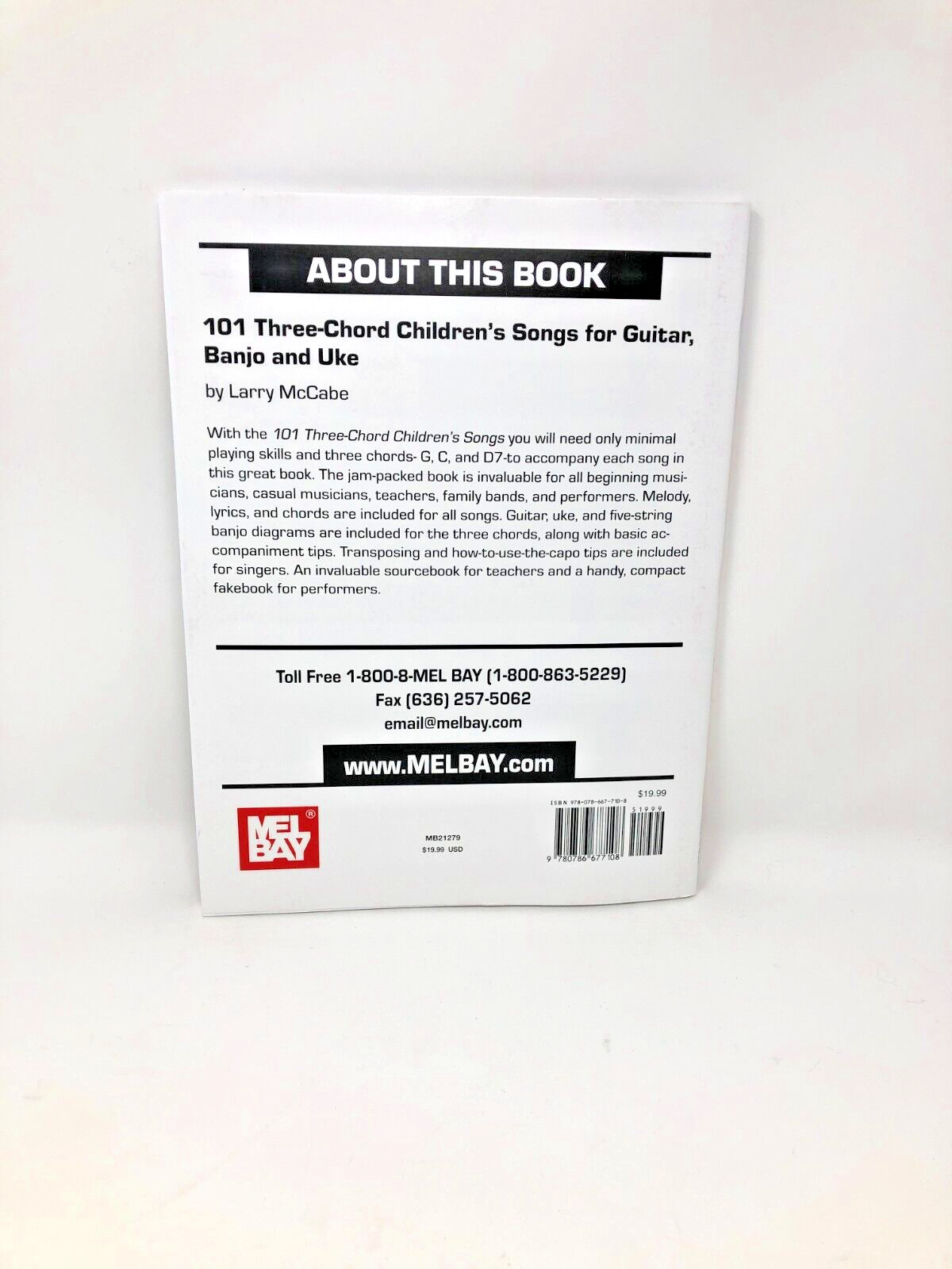 101 Three-Chord Children’s Songs For Guitar, Banjo And Uke By Larry McCabe