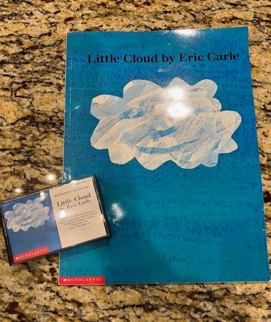 Little Cloud by Eric Carle Book & Cassette Set 🎧 1997 Scholastic Read-Along VTG