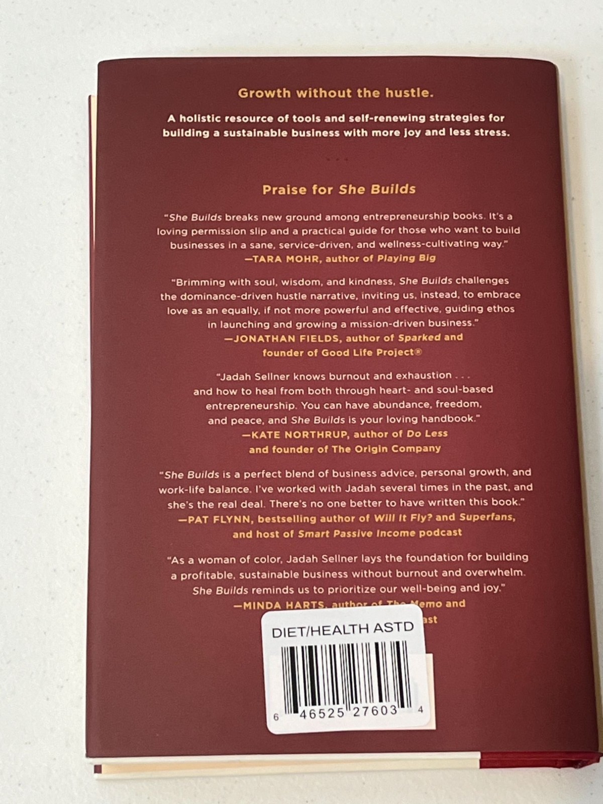 She Builds Jadah Sellner Hardcover Business Self Help Book New