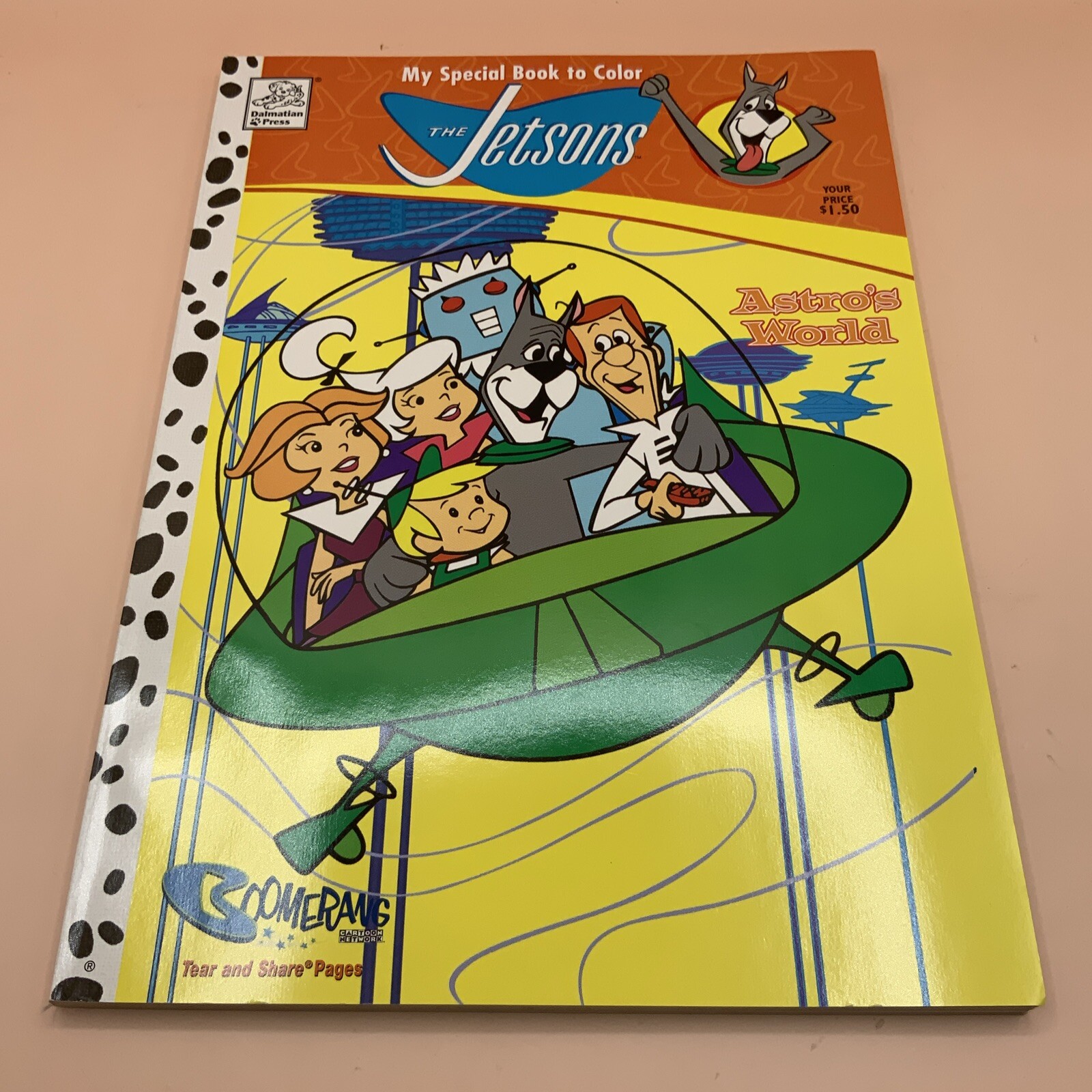 Dalmatian Press 2004 My Special Book To Color The Jetsons Astros World-Uncolored
