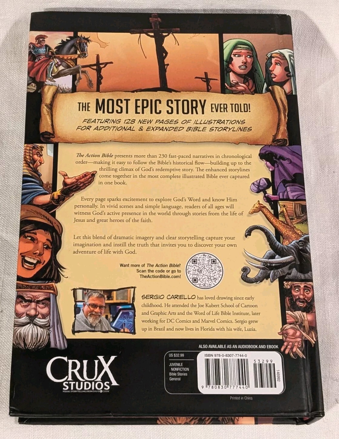 Kids Action Bible Illustrated Gods Redemptive Story Hardcover Sergio Cariello