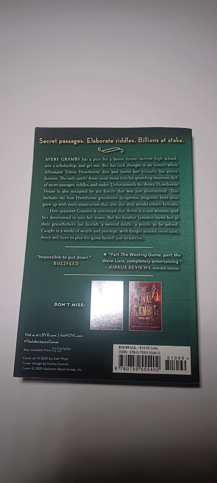 The Inheritance Games Ser.: The Inheritance Games by Jennifer Lynn Barnes (2021,