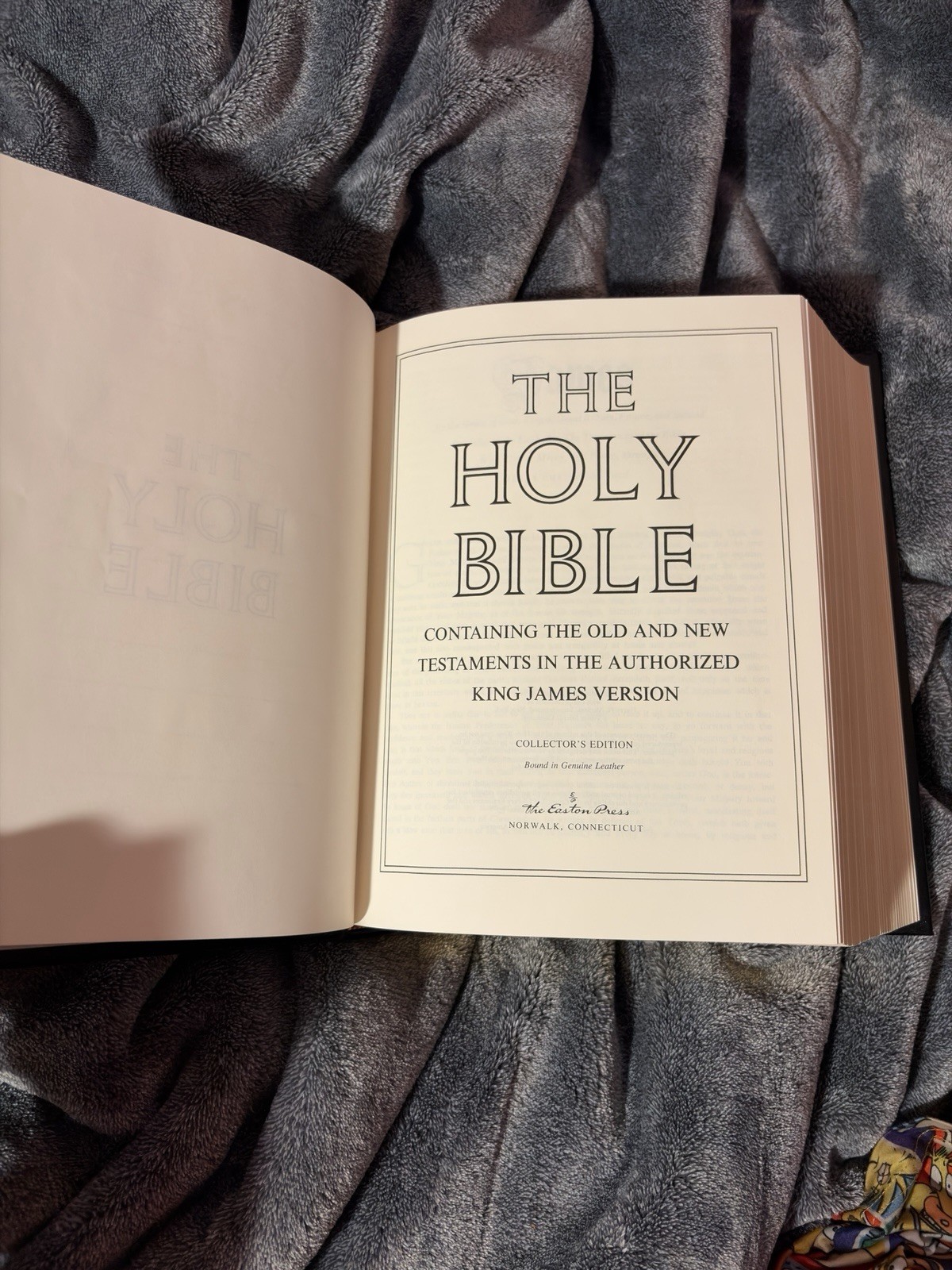 The Easton Press Holy Bible Collector’s Edition Leather Bound Illustrated KJV