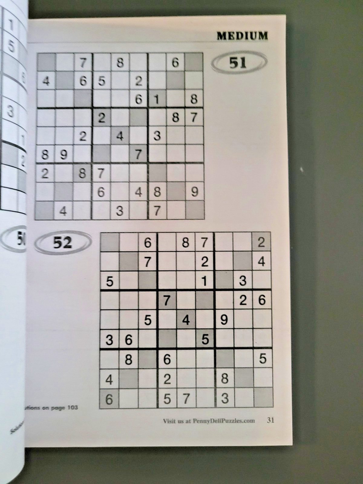 Lot of 3 SUDOKU Puzzle Books by Dell -Top Choice-Totally-Original – 450+ Puzzles