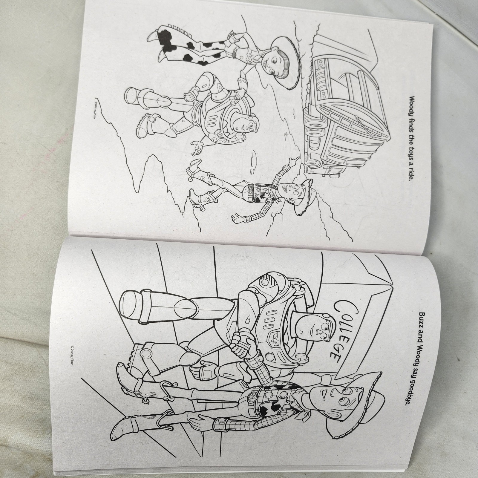 Toy Story Woody Buzz Lightyear Disney Pixar Activity Color Coloring Book bendon