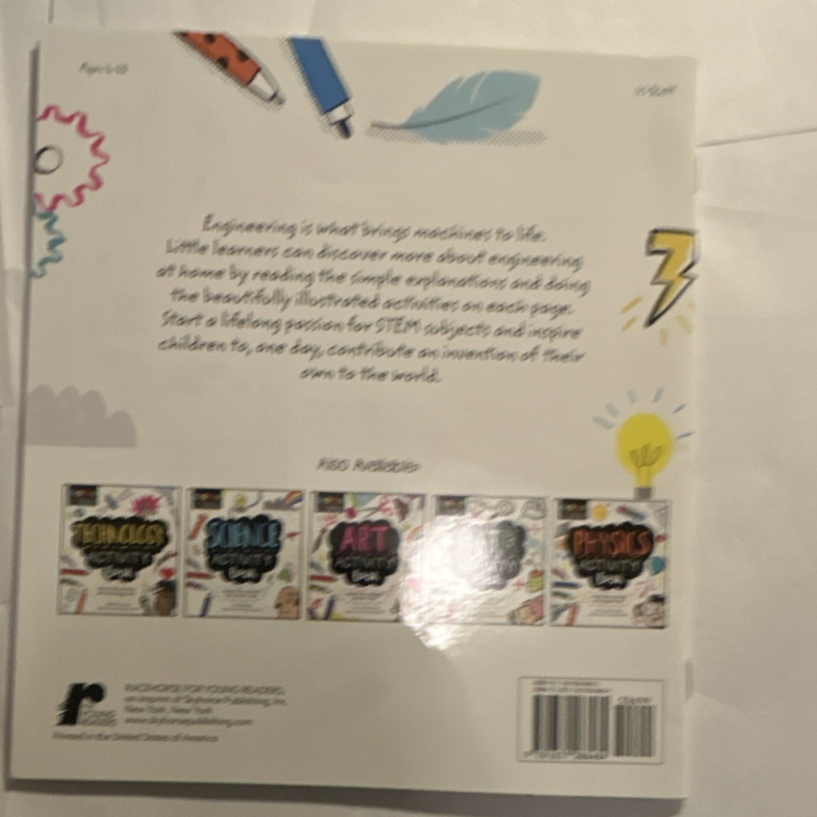 STEM Starters for Kids Engineering Activity Book Jenny Jacoby Paperback Ages 4-8