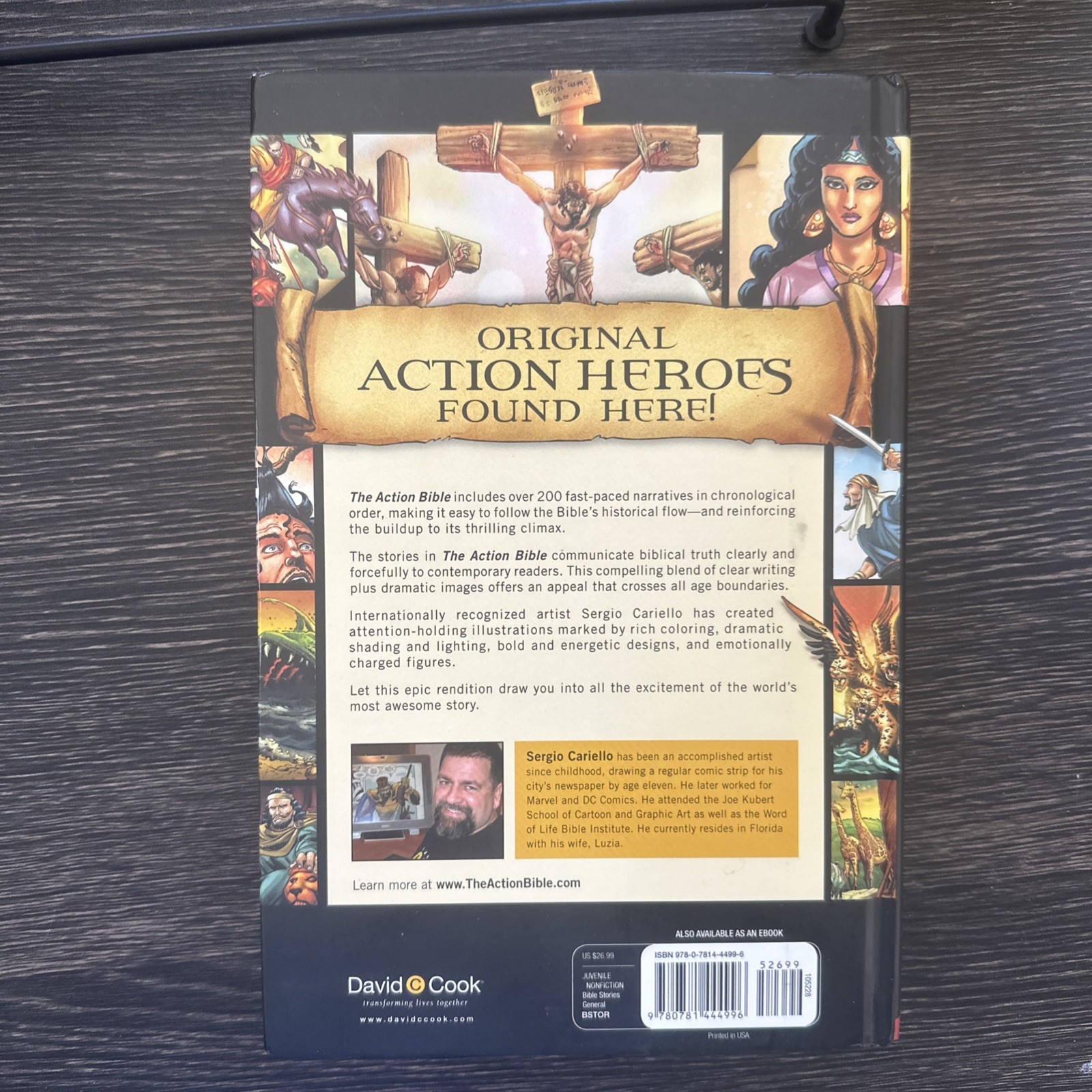 The Action Bible: GOD’S Redemptive Story by Sergio Cariello (English) Hardcover