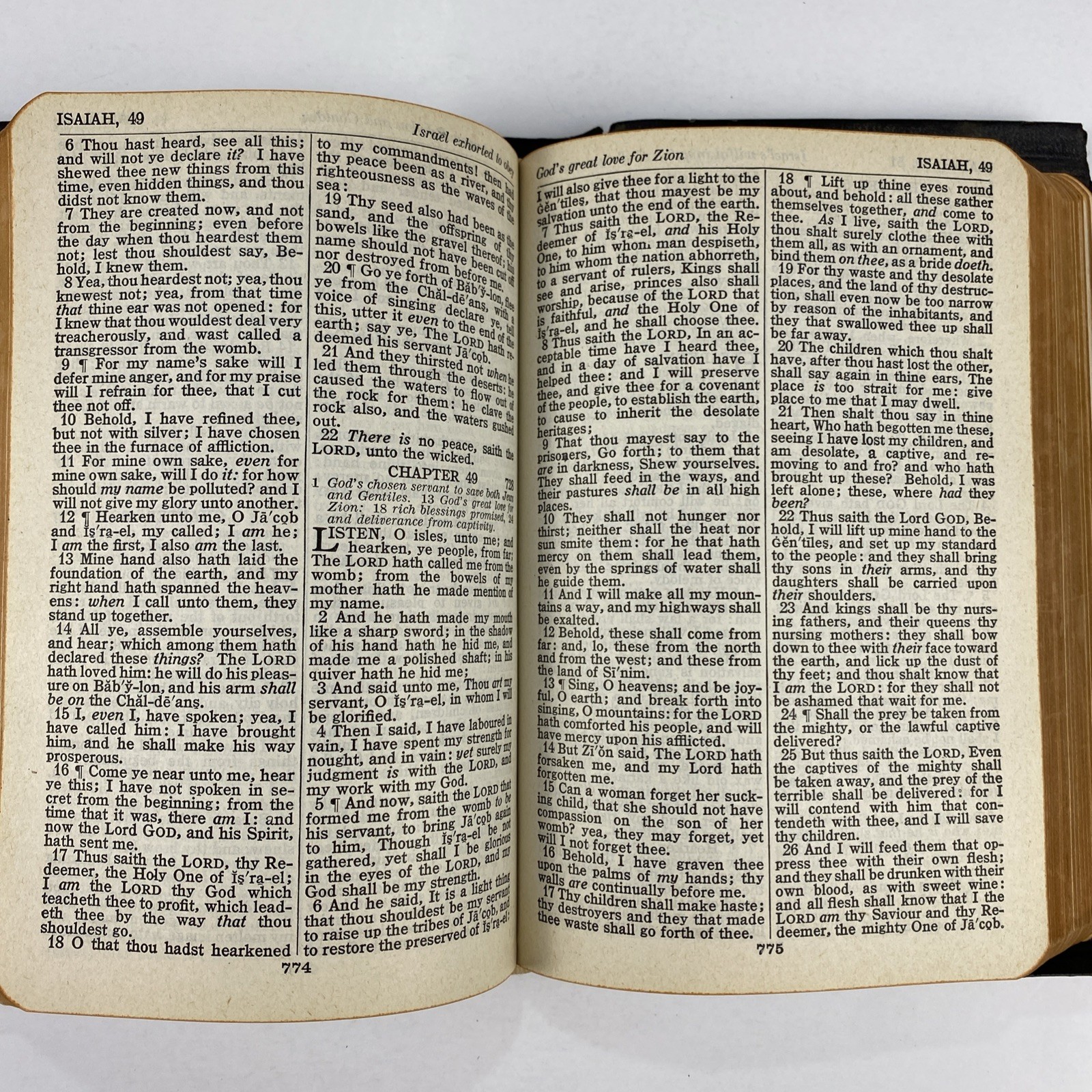 The Holy Bible King James Version Self-Pronouncing 1940s National Bible Press