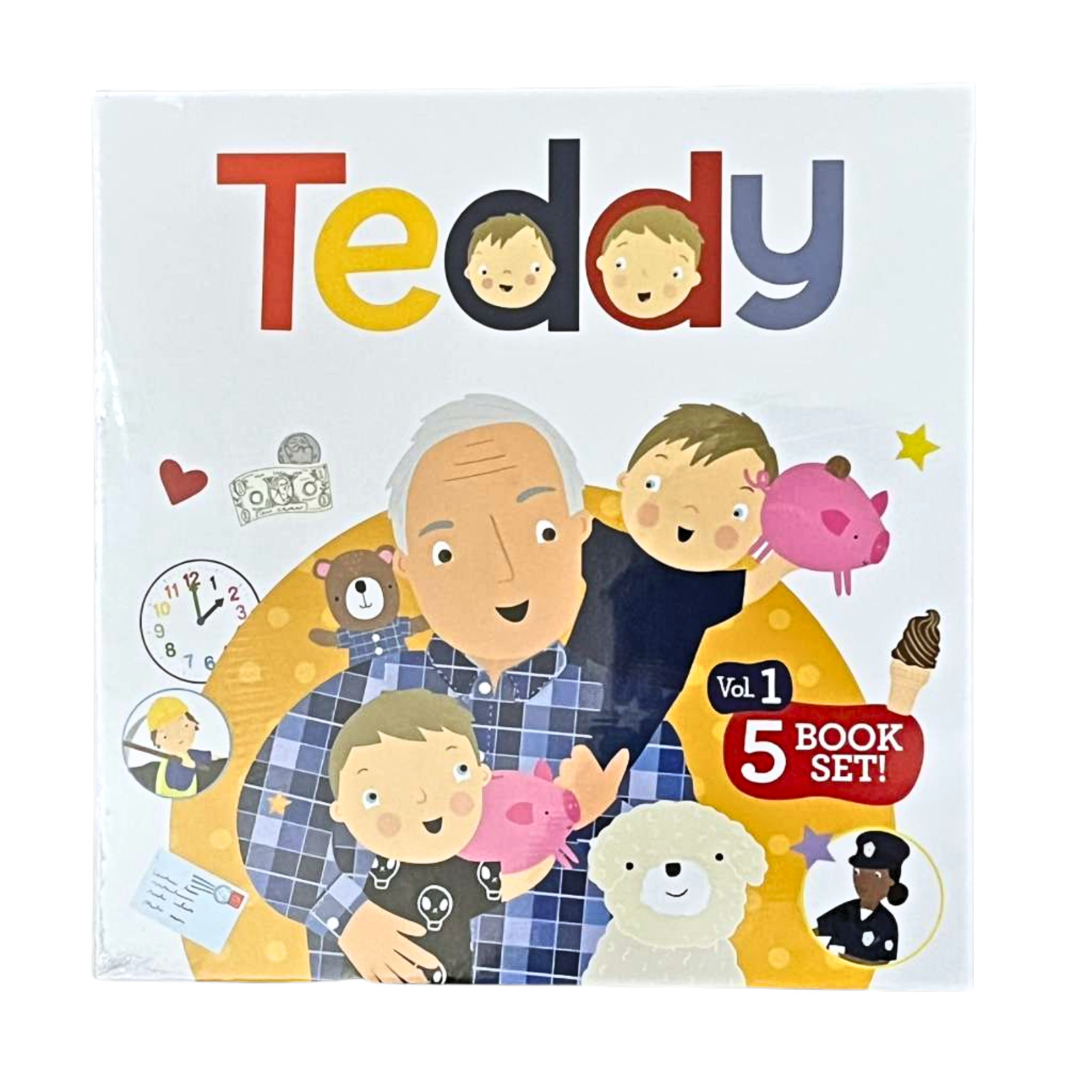 New Teddy Vol. 1 & Vol. 2 10-Book Illustrated Box Set Picture Books Ryan Cohen