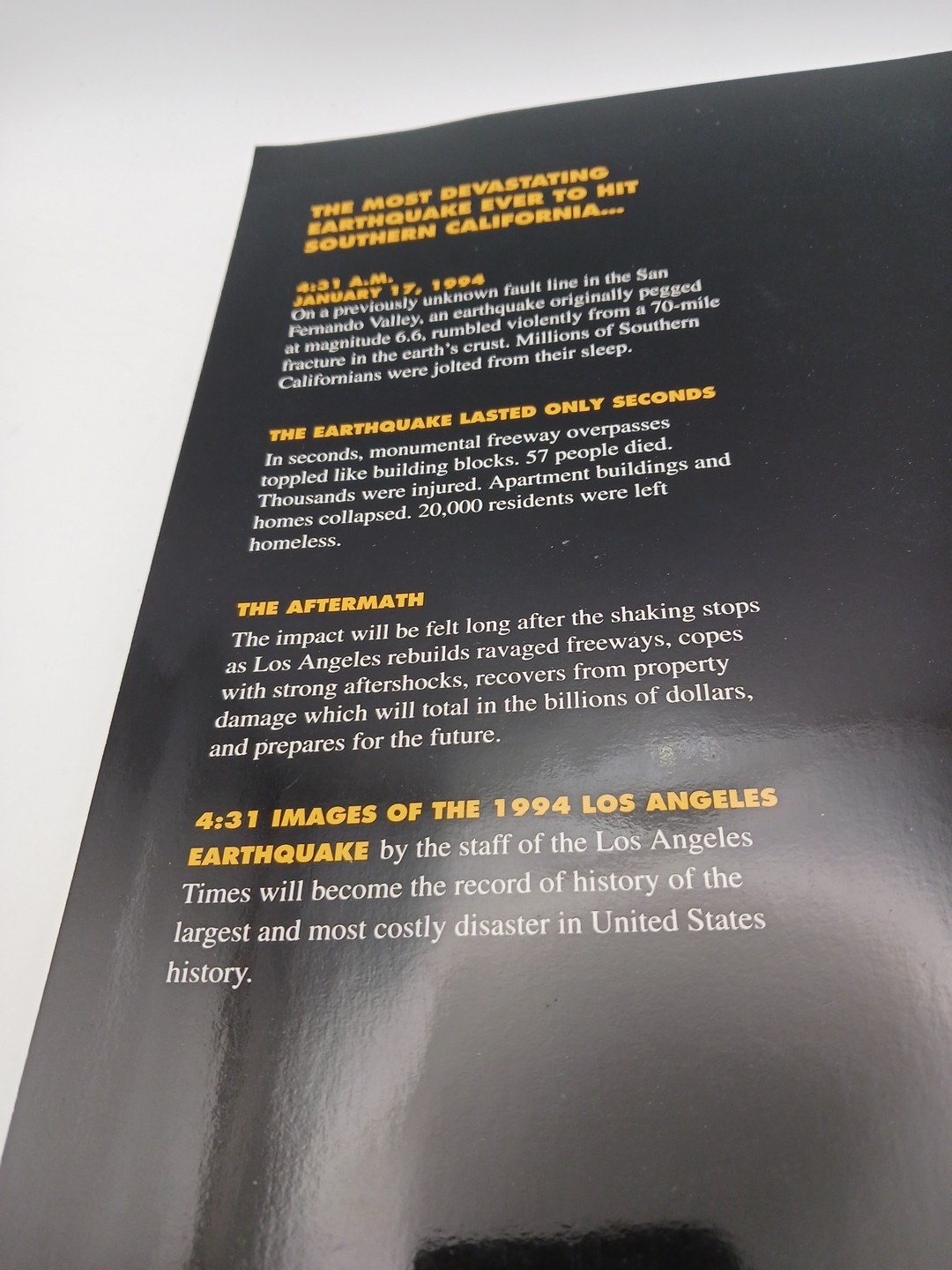 Vintage Images Of The 1994 Los Angeles Earthquake LA Times Photo Book 1st Ed PB