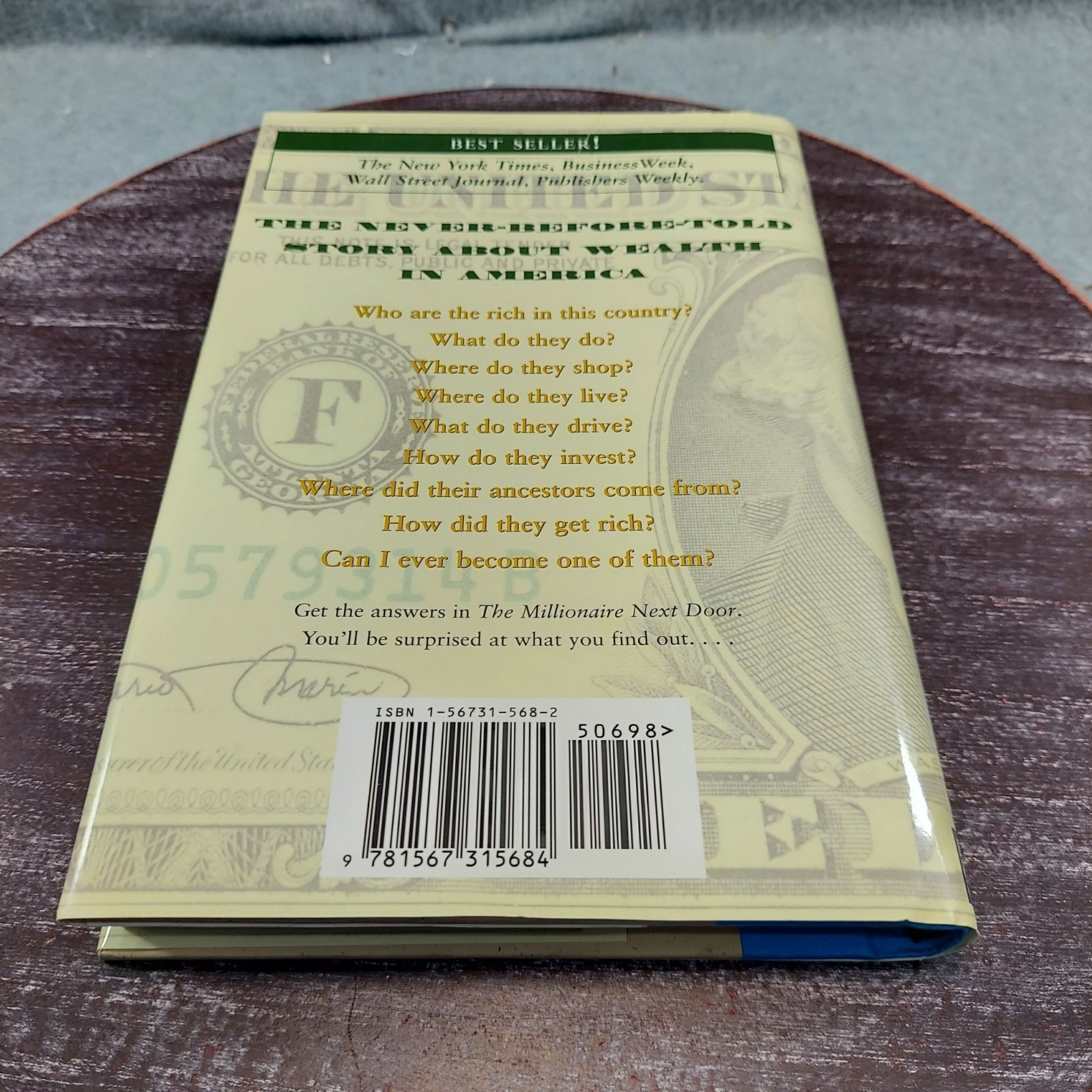 The Millionaire Next Door Hardcover Book By Thomas J. Stanley & William D. Danko